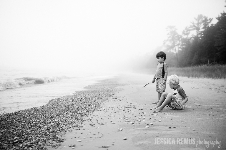 boys on beach